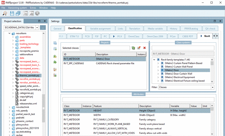 Assign "(Metric) Door"