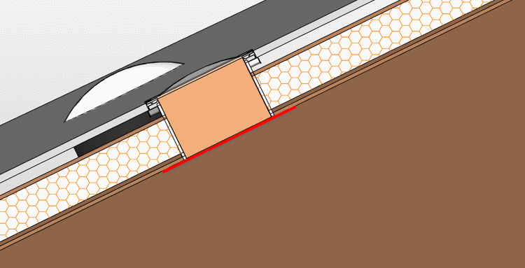 Lower reference plane marked in red