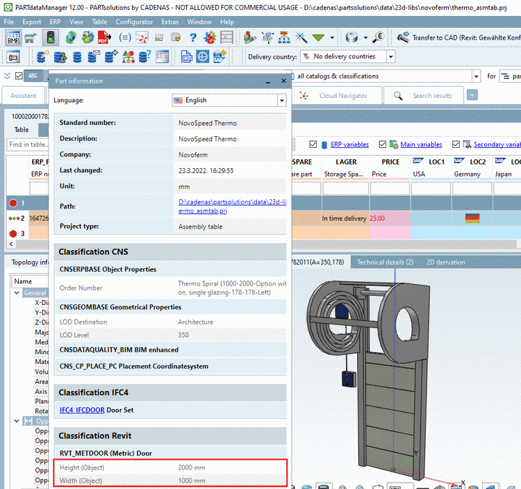 Part in PARTdataManager