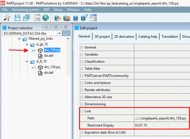 PARTproject: Parts with D > 10
