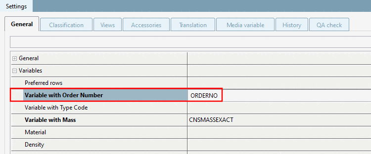 Variable with order number or Variable with Type Code