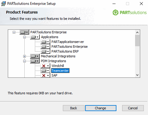 PARTsolutions Enterprise Setup > PDM Integrations > Teamcenter