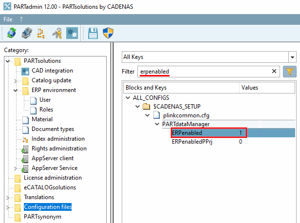 Configuration file $CADENAS_SETUP/plinkcommon.cfg