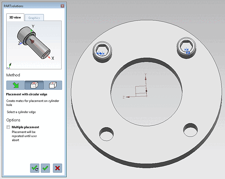Cylinder head screws placed
