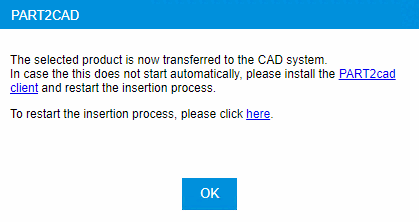 PART2CAD" dialog