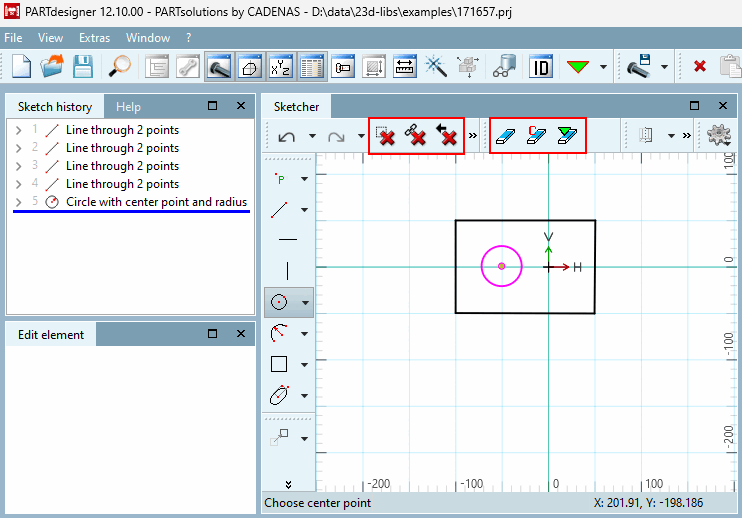 Overview of the new delete buttons