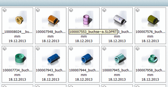 Context menu "3D comparison"
