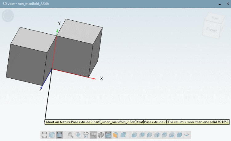 Error: "More than one solid"