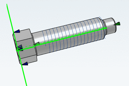 Green: Correct plane for dimensioning points
