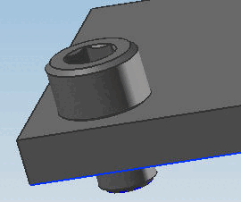 Screw inserted