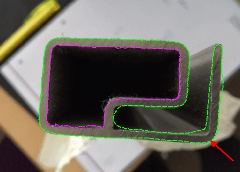Marking pulled up