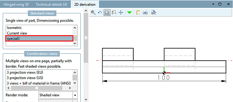 Self created 2D derivation