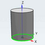 Cylinder extruded