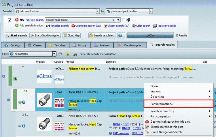 Search with "Fillister head screw"