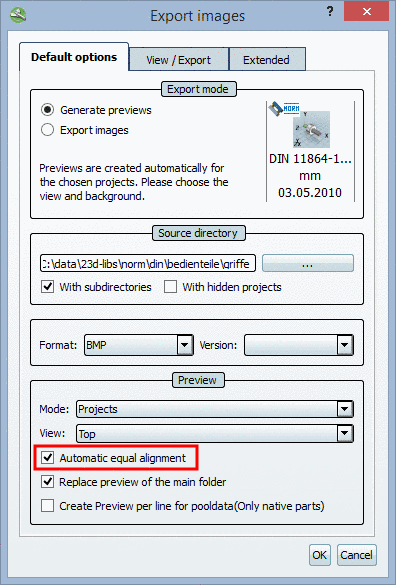 Automatic equal alignment