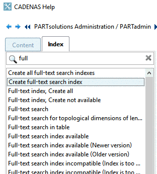 Context menu commands on linked project line