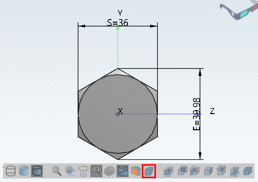 Perspective projection off