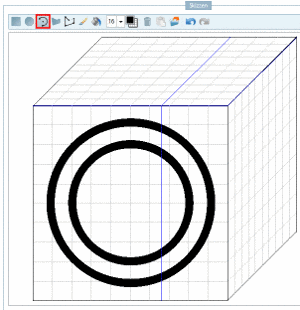 Second circle exactly centered