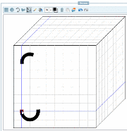 Snap point selected as starting point of the polygonal chain