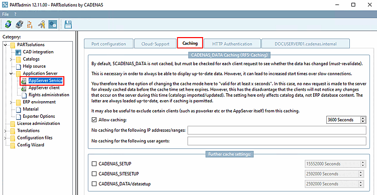 RFS caching