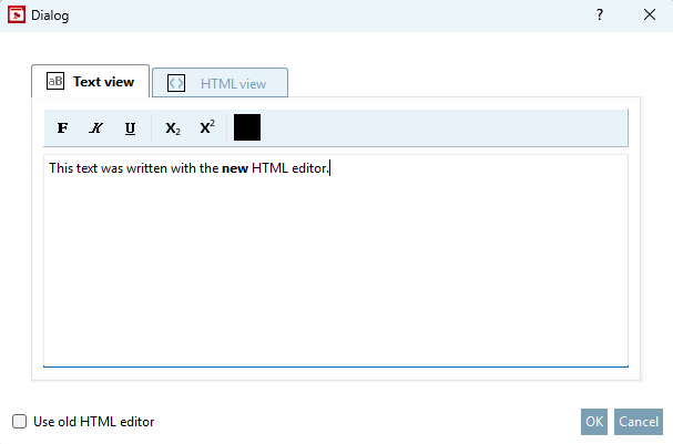 New variable editor