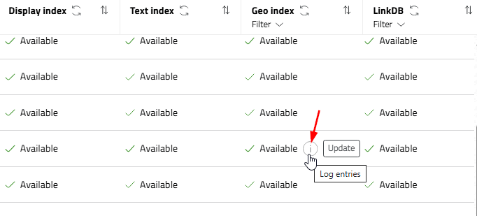 Exemplary icon for "Log entries"