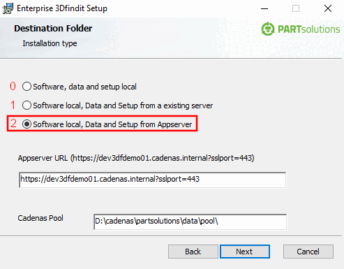 Installation type "2"