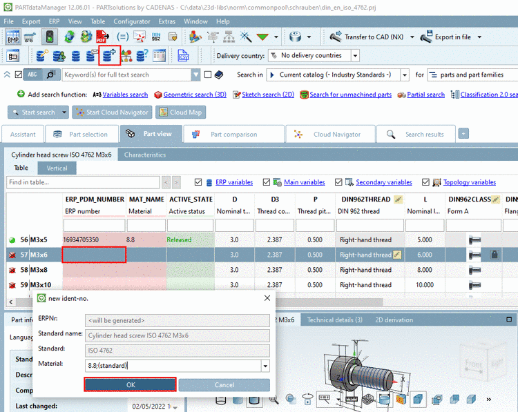 Add dataset to link database