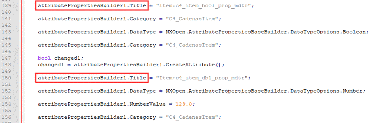 Excerpt from journal with sample data