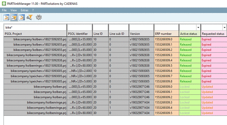 Active status and Requested status before editing in Update Manager