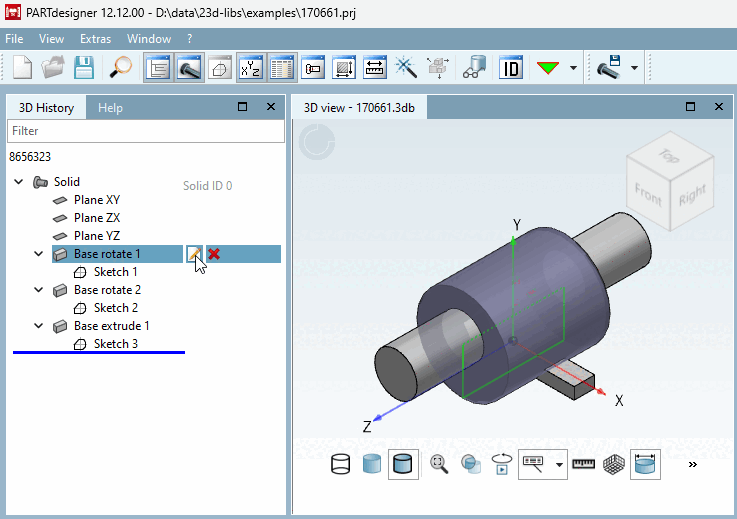 The entire component