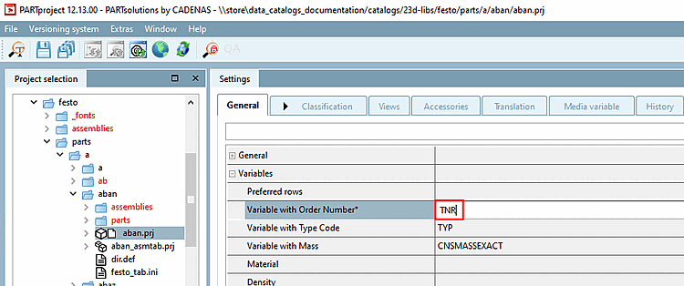 Example project without value ranges in PARTproject