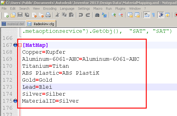 [MatMap] editing in a text editor