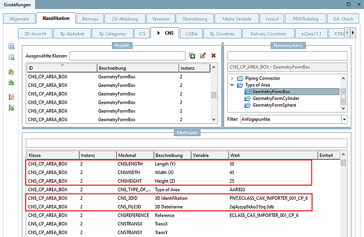 Attributes assigned