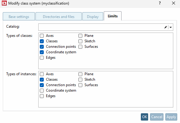 Restrictions [Limits] " tab page