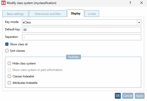 Display " tab page