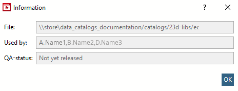 Show status of selection