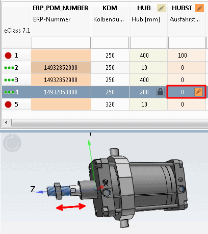 Geometry attribute pinned on 200, Function attribute not pinned with current value of 0.