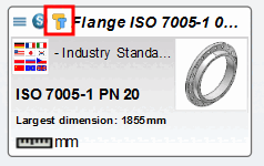 Part has been transferred to the part comparison