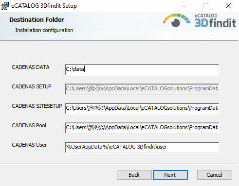 Destination Folder (2nd dialog)