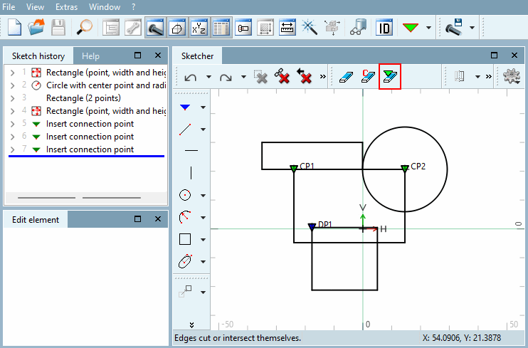 View before deletion