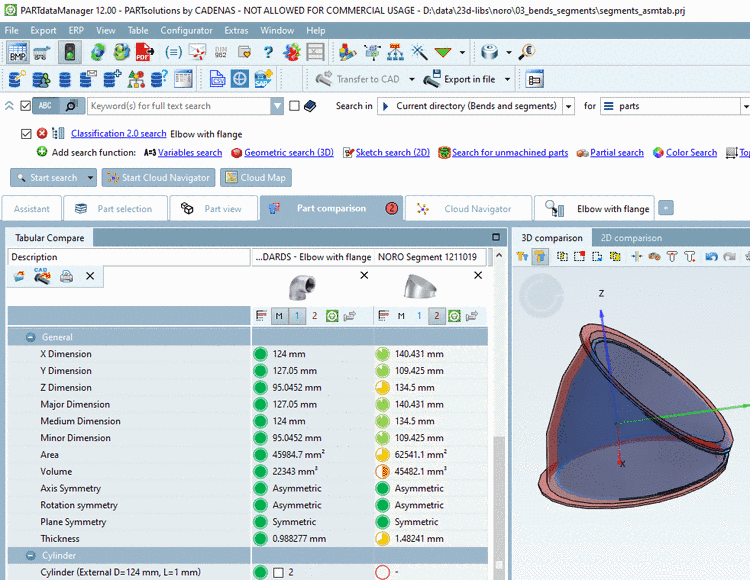 Geometric Search (3D) -> tabbed page 3D files
