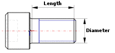 Example: Outer cylinder - length and diameter