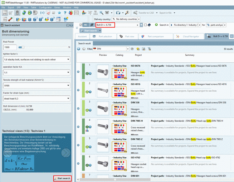 Example: Clear relation between parts of type code and single variable values