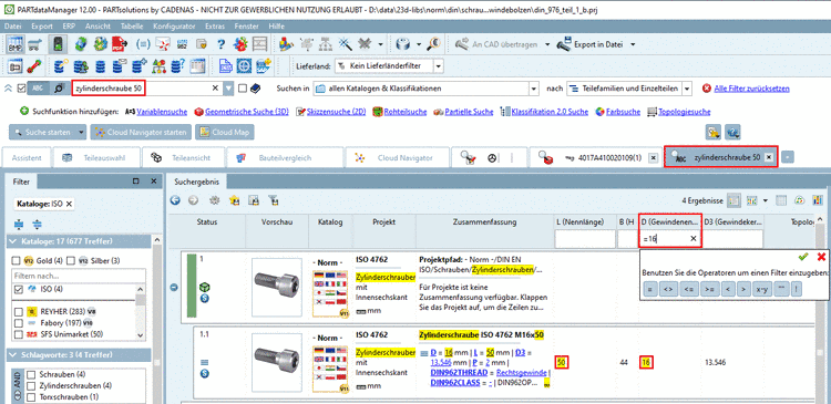 You can position interesting variables further forward by drag & drop with pressed mouse button in order to view them at a glance.