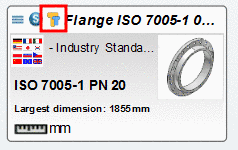 Part has been transferred to the part comparison