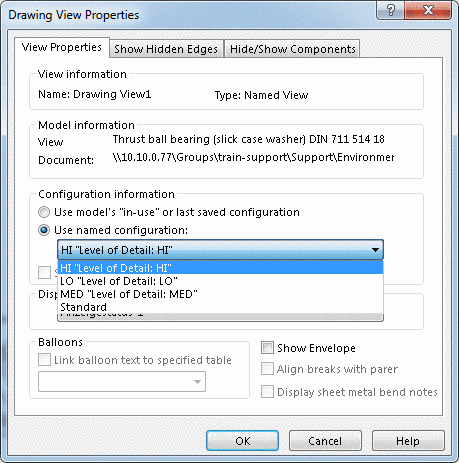 Use named configurations