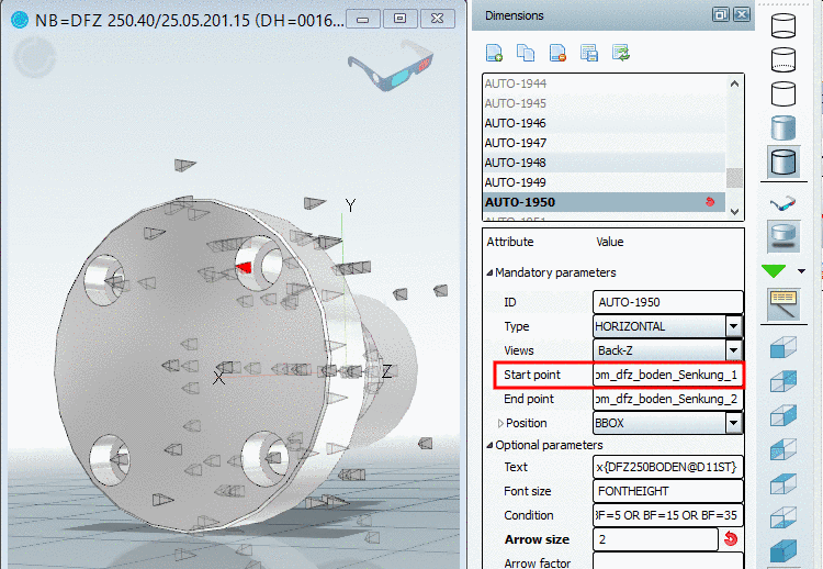 Example: Enter start point