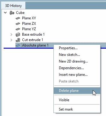 Delete plane