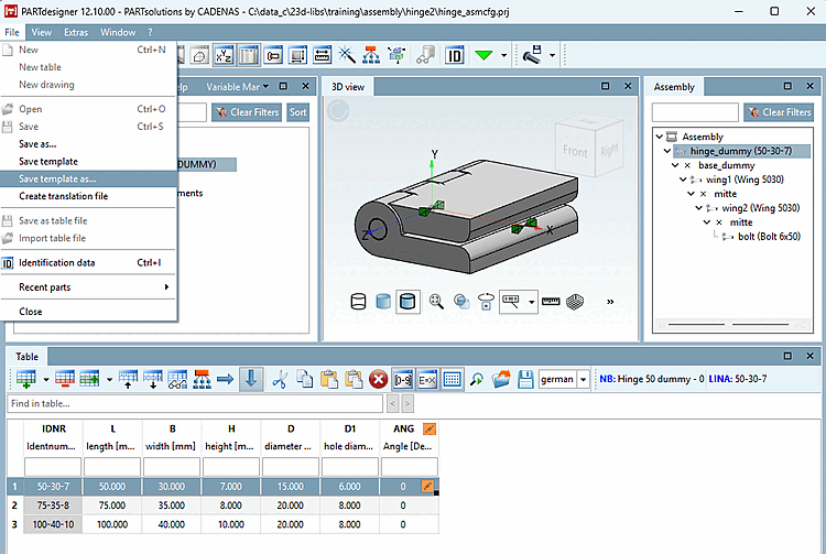 Configuration set up